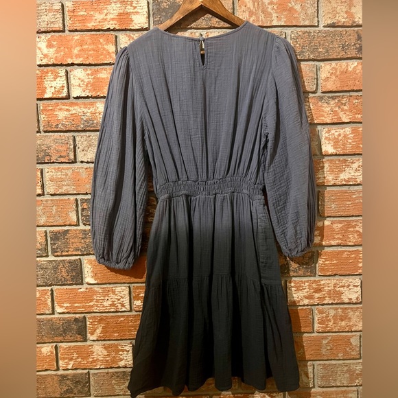 Universal Thread Gauze Cotton Ombré Prairie Cottagecore Peasant Dress Size S - Picture 3 of 9